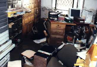 Archiv akademie v�d �R po povodni (foto S�A - M. �urovi�)